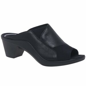 Romika Mokasetta 244 Womens Mules Textured Leather Elastic Size 7 1/2